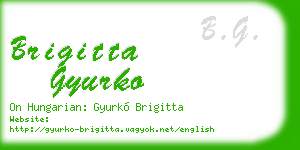 brigitta gyurko business card