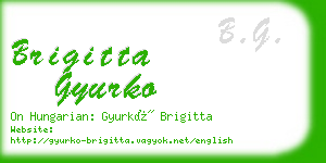 brigitta gyurko business card